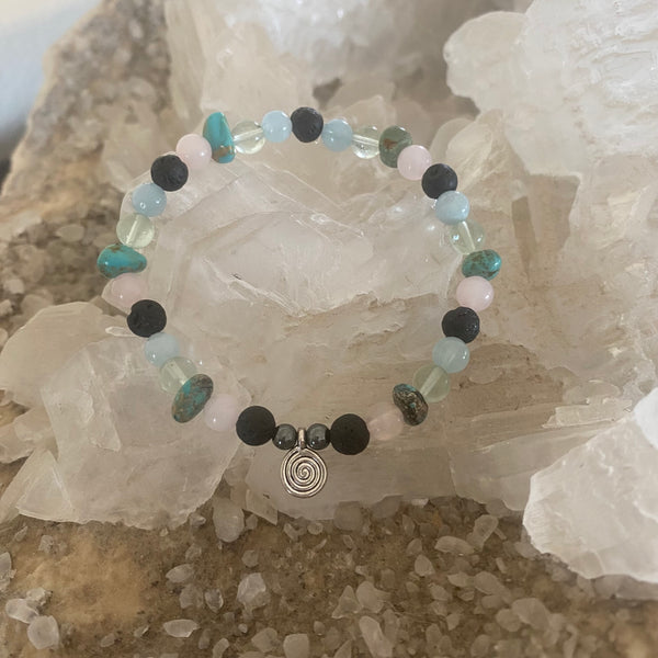 Calm aromatherapy bracelet 6mm beads